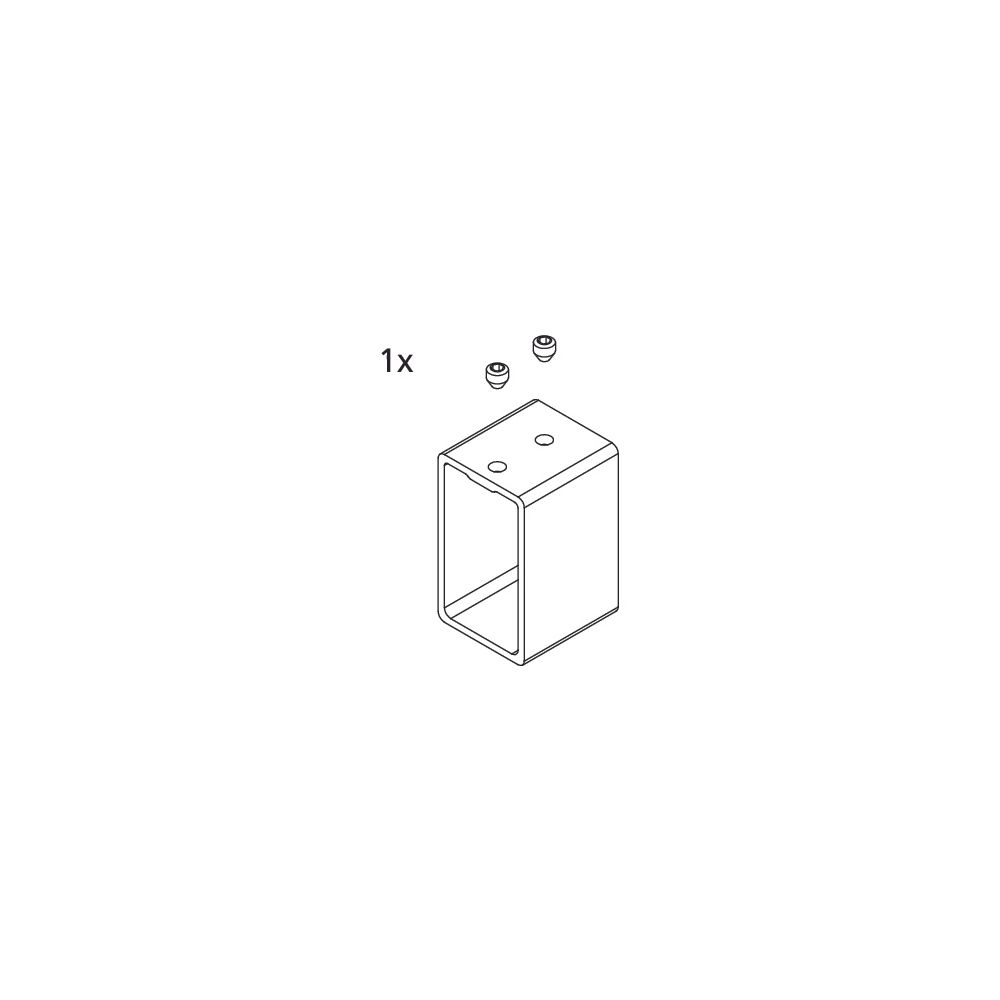 Kermi Wandadapter Set für 90 Grad Stabilisierung, EBLI048, Silber Hochglanz/Chrom, 25359... KERMI-2535944 4051484927839 (Abb. 2)