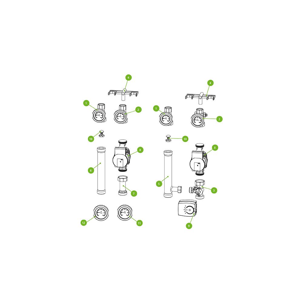 Kermi Haltebrille für Hydromodul und Wandstation, W90505... KERMI-W90505 4037486868356 (Abb. 3)