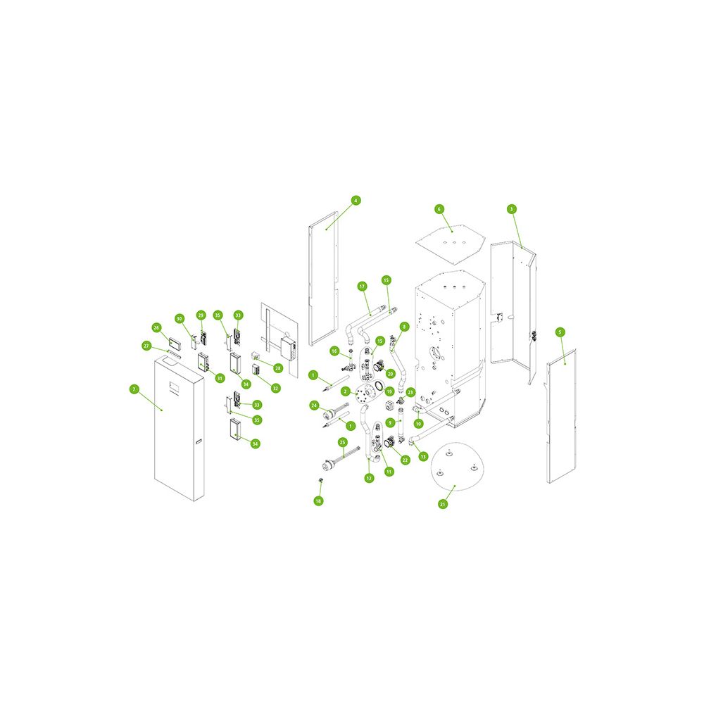 Kermi Flanschdeckeldichtung für x-buffer combi, W90430... KERMI-W90430 4037486804071 (Abb. 3)