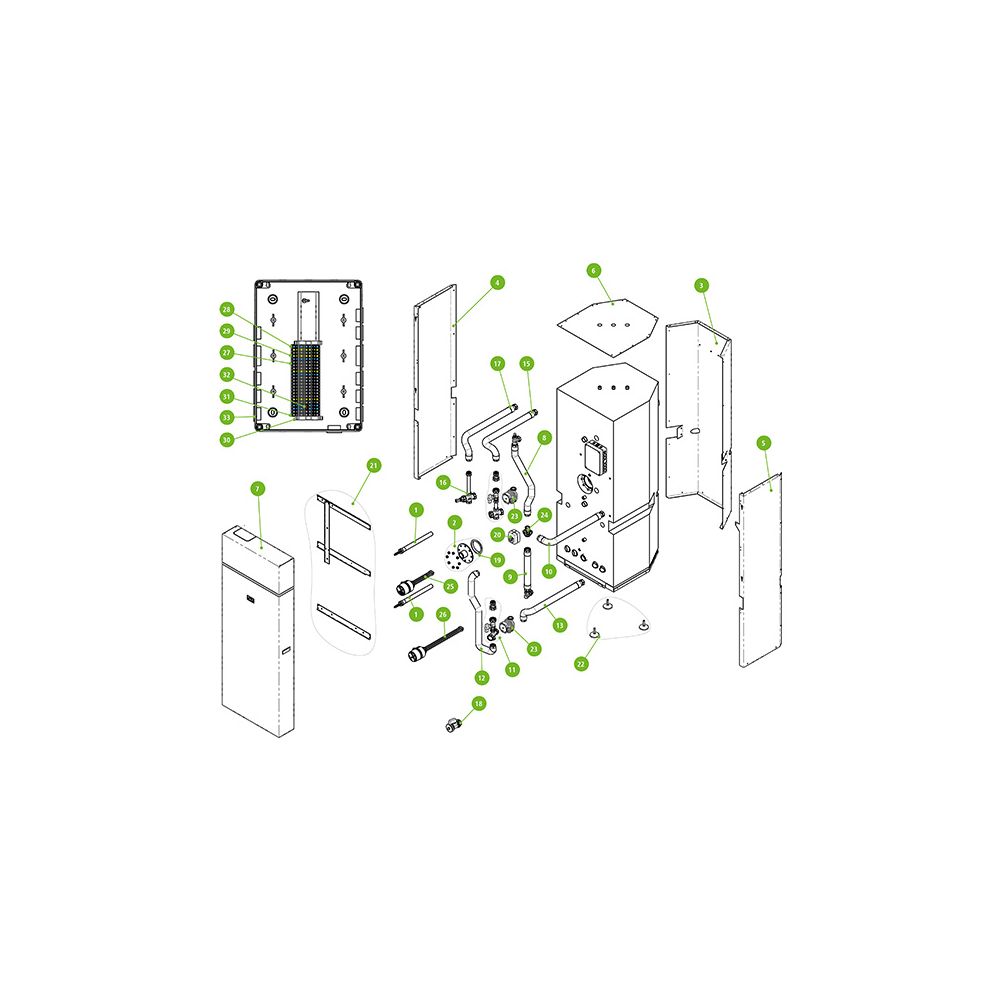 Kermi Strebenset für x-buffer combi, W90433... KERMI-W90433 4037486804101 (Abb. 2)