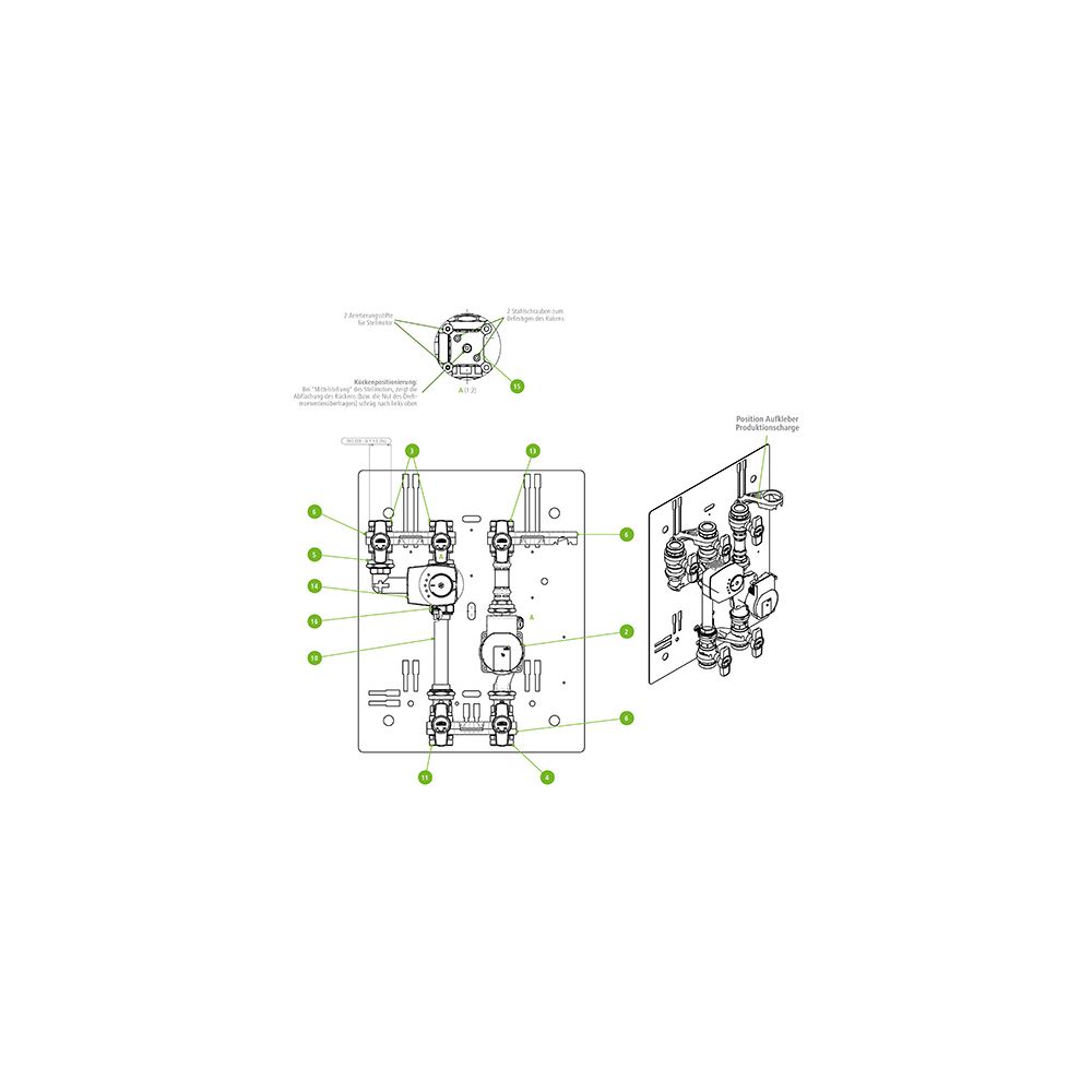 Kermi Ausgleichsrohr Außengewinde 1 1/2" für alle Pumpengruppen, W90261... KERMI-W90261 4037486676685 (Abb. 2)