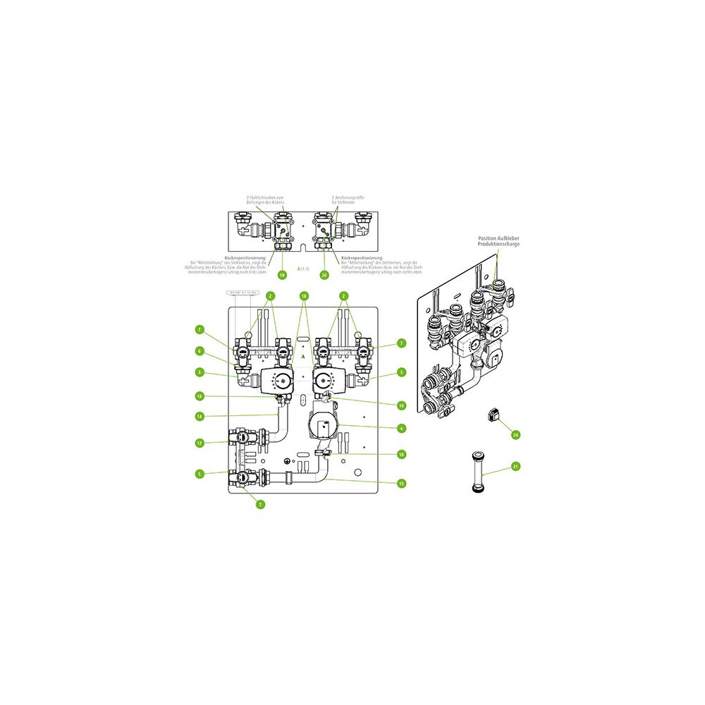 Kermi Halteklammer für alle Pumpengruppen, W90246... KERMI-W90246 4037486676548 (Abb. 2)