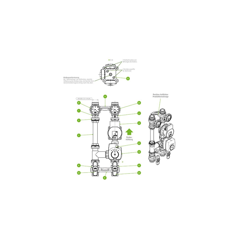 Kermi Griff für Kugelhahn für alle Pumpengruppen, W90252... KERMI-W90252 4037486676593 (Abb. 2)