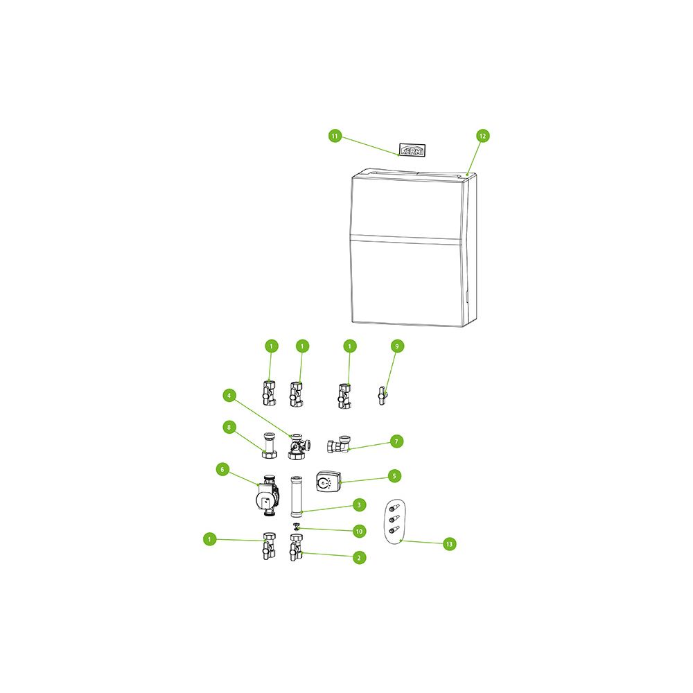 Kermi Winkel 1 1/2" für Speicherladung, W90654... KERMI-W90654 4063769226490 (Abb. 2)