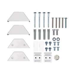 Kermi Befestigungsset Diveo, Credo Half round, Credo Half flat, Weiß... KERMI-ZB04040001 4037486610658 (Abb. 1)