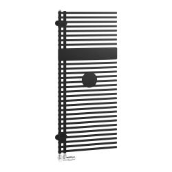 Kermi Credo Half round Badheizkörper 995x46x600mm, Anschluss rechts, 400W bei 75... KERMI-E1N1A100060AR3K 4063769314807 (Abb. 1)