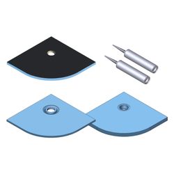 Kermi Board Point RUD 100100 L 1000 x B 1000 x H 130 mm... KERMI-BARUD100100XK 4051484939115 (Abb. 1)