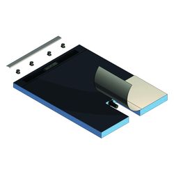 Kermi Komplettboard Line E70 090090 L 900 x B 900 x H 70 mm, Rinnenl. 300... KERMI-BCE700900903K 4051484939368 (Abb. 1)