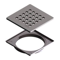 Kermi Ablaufabdeckung D51 Karo L 115 x B 115 mm... KERMI-BZD51000000UK 4051484940180 (Abb. 1)