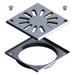Kermi Ablaufabdeckung K4X L 120 x B 120 mm... KERMI-BZK4X000000UK 4051484940272 (Abb. 1)