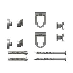 Kermi Fertighausbefestigung 2er Set Wandabstand 30mm Typ 11-33... KERMI-ZB03920003 4037486000398 (Abb. 1)