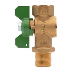 Kermi Kugelhahn G 3/4" trinkwasserseitig blank, Griff Grün, für Frischwasserstation, W902... KERMI-W90224 4037486676326 (Abb. 1)