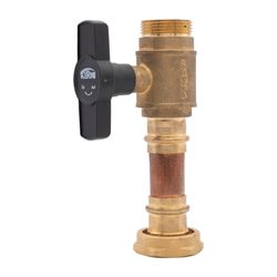 Kermi Kugelhahn 1" Außengewinde x 1 1/4" und Rohrstück mit Griff, für Heizkreis ungemisch... KERMI-W90249 4037486676562 (Abb. 1)