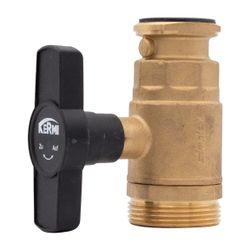 Kermi Kugelhahn 1" lang, Außengewinde x 1 1/2" mit Griff, für Speicherladegruppen, W90257... KERMI-W90257 4037486676647 (Abb. 1)