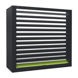 Kermi Gehäuseteil vorne links mit Abluftgitter für dynamic 8 AW E, W90305... KERMI-W90305 4037486680828 (Abb. 1)