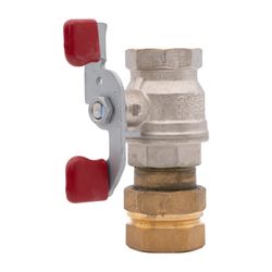 Kermi Adapterstück mit Kugelhahn für Grundwasserstation Sole, W90450... KERMI-W90450 4037486818764 (Abb. 1)