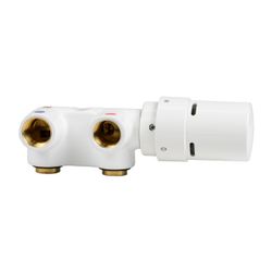 Kermi Anschlussblock Eckform, Weiß, ZV02650003... KERMI-ZV02650003 4063769472378 (Abb. 1)