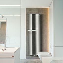 Kermi Arche Plus Designheizkörper vertikal Weiß Seidenglanz 2000x115x570mm Bügel... KERMI-D9N1820570106LK 4063769493281 (Abb. 1)