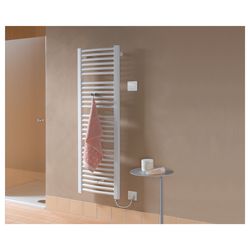 Kermi Basic R-E gebogen elektrischer Badheizkörper Glanzsilber Metallic 804x51x4... KERMI-ERE10080045WSXK 4051487283680 (Abb. 1)