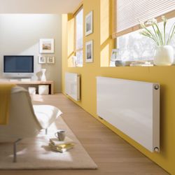 Kermi Plan-V therm-x2 Flachheizkörper glatt Typ 12 705x66x705mm, 890W bei 75/65/... KERMI-PTV120700701R1K 4063769416365 (Abb. 1)