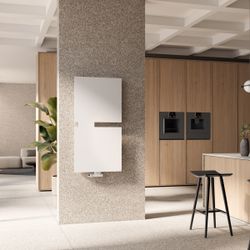 Kermi Tano Designheizkörper Weiß Seidenglanz 1800x49x600mm Ausführung links 1033... KERMI-SPN1A18600101LK 4051487923869 (Abb. 1)