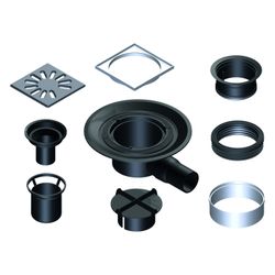 Kermi Ablauf Point A5X 050 Point Ablauf waagerecht DN 50... KERMI-BAA5X050000XK 4051484938514 (Abb. 1)
