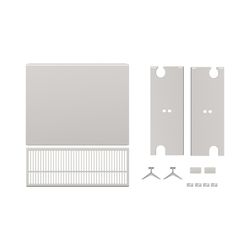 Kermi Upgrade Set Heizkörperverkleidung Plan Typ 33 600x500 Glanzsilber Metallic... KERMI-ZA02340156 4063768743004 (Abb. 1)