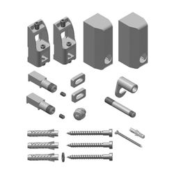 Kermi Befestigungsset Geneo quadris-E weiß Anforderungsklasse 3/-E... KERMI-ZB03460001 4037486449241 (Abb. 1)