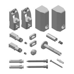 Kermi Befestigungsset Geneo quadris-E weiß Anforderungsklasse 3/-E... KERMI-ZB03460001 4037486449241 (Abb. 1)