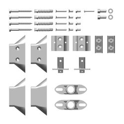Kermi Befestigungsset Diveo, Credo Half round, Credo Half flat, Weiß... KERMI-ZB04040001 4037486610658 (Abb. 1)