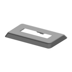 Kermi Blende für Standkonsole 60x10 Fertigbodenmontage weiß Kunststoff... KERMI-ZB03740001 4037486482545 (Abb. 1)