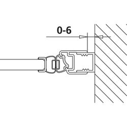 Kermi Magnetprofil x1, 1264 passend zu Alu-Profil 1206A, 2000mm, passend bis Serienhöhe ... KERMI-6027961 4051484930136 (Abb. 1)