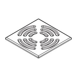 Kermi Ablaufabdeckung Basic EDS BA für Ablauf Point Grau, 6038363... KERMI-6038363 4051484930747 (Abb. 1)