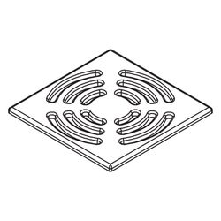 Kermi Ablaufabdeckung Basic EDS BA für Ablauf Point Grau, 6038363... KERMI-6038363 4051484930747 (Abb. 1)