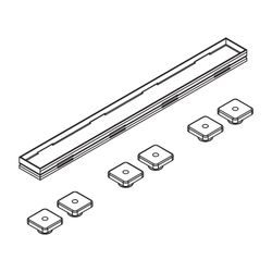 Kermi Abdeckung Rinne Verfliesbar 1100x40x18mm BC, 6033524... KERMI-6033524 4051484930334 (Abb. 1)