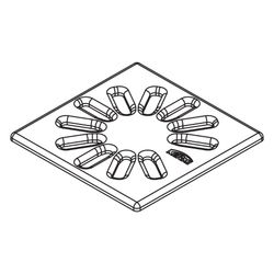 Kermi Ablaufabdeckung Basic EDS BA für Ablauf Point Schwarz, 6041553... KERMI-6041553 4051484930860 (Abb. 1)