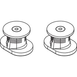 Kermi Schraubensatz verstellbar E70 BC, 2 Stück, 6037935... KERMI-6037935 4051484930730 (Abb. 1)