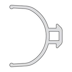 Kermi Gelenkdichtung senkrecht x1, 4045, 1985mm, passend bis Serienhöhe 2000mm, 6008264... KERMI-6008264 4051484929994 (Abb. 1)