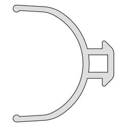 Kermi Gelenkdichtung senkrecht x1, 4045, 1985mm, passend bis Serienhöhe 2000mm, 6008264... KERMI-6008264 4051484929994 (Abb. 1)