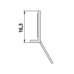 Kermi Dichtleiste x2, 4111, 500mm, 2534805... KERMI-2534805 4051484924791 (Abb. 1)