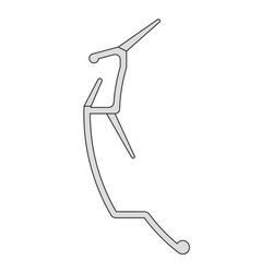 Kermi Dichtleiste x1, 4299, 2000mm, mit Gleitdichtung senkrecht bis 2000mm, 2529779... KERMI-2529779 4051484921158 (Abb. 1)