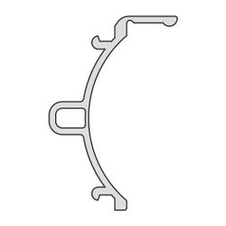 Kermi Gelenkdichtung senkrecht x1, 4600, 2000mm, passend bis Serienhöhe 2000mm, 6036435... KERMI-6036435 4051484930495 (Abb. 1)