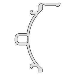 Kermi Gelenkdichtung senkrecht x1, 4600, 2000mm, passend bis Serienhöhe 2000mm, 6036435... KERMI-6036435 4051484930495 (Abb. 1)