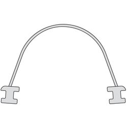 Kermi Gelenkabdichtung senkrecht x1, 47102, 1400mm, passend bis Serienhöhe 1400mm, 60000... KERMI-6000043 4051484929888 (Abb. 1)