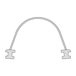 Kermi Gelenkabdichtung senkrecht x1, 47102, 1400mm, passend bis Serienhöhe 1400mm, 60000... KERMI-6000043 4051484929888 (Abb. 1)