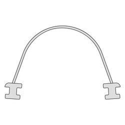 Kermi Gelenkabdichtung senkrecht x1, 47102, 1400mm, passend bis Serienhöhe 1400mm, 60000... KERMI-6000043 4051484929888 (Abb. 1)