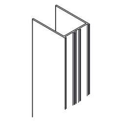 Kermi LOFT XD Wandprofil 2000 mm swz... KERMI-6051856 4051484931331 (Abb. 1)