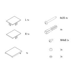 Kermi Ersatzteilset Montagekleinteile, 6053540... KERMI-6053540 4051484931478 (Abb. 1)