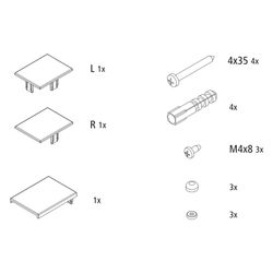 Kermi Ersatzteilset Montagekleinteile, 6053540... KERMI-6053540 4051484931478 (Abb. 1)