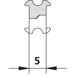 Kermi Magnetleiste 9084, 2000mm, mit Magnetprofil bis 2000mm, 2209458... KERMI-2209458 4051484920960 (Abb. 1)